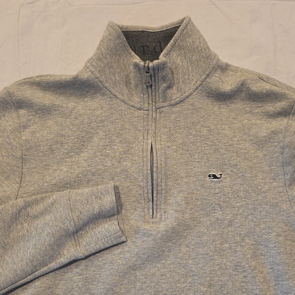 Vineyard Vines Performance Men's Gray Long‎ Sleeve 1/4 Pullover S